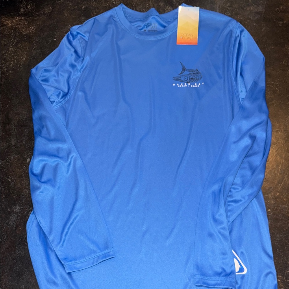 Oceanic Blue Men's Rash Guard by [Brand]